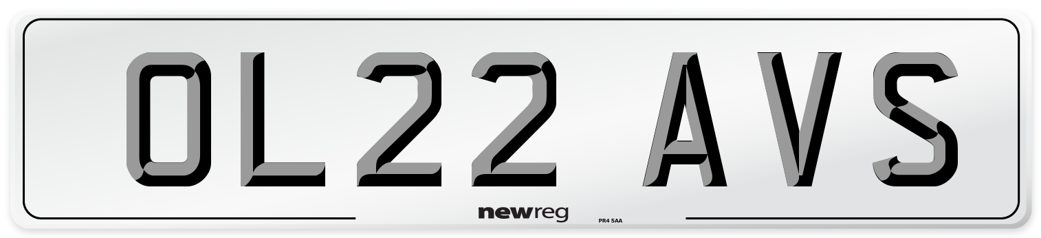 OL22 AVS Number Plate from New Reg